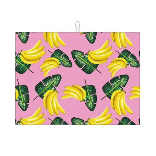 Abtropfmatte, Mikrofaser, große Abtropfmatte für Küchentheke, super saugfähig, Abtropfmatte, niedliche Bananengrüne Blätter, 45,7 x 61 cm, leicht zu reinigen Abtropfmatte, Mikrofaser, große Abtropfmatte für Küchentheke, super saugfähig, Abtropfmatte, niedliche Bananengrüne Blätter, 45,7 x 61 cm, leicht zu reinigen von VOSERY
