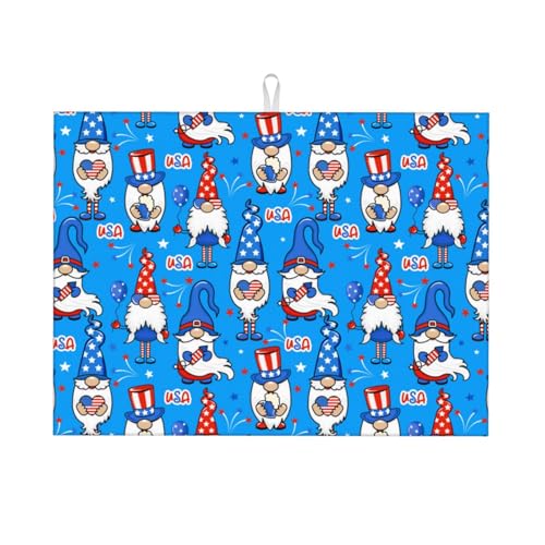 Abtropfmatte, Mikrofaser, große Abtropfmatte für Küchentheke, super saugfähig, Geschirr-Abtropfmatte, Zwerge in den USA, 45,7 x 61 cm, leicht zu reinigen Abtropfmatte, Mikrofaser, große Abtropfmatte für Küchentheke, super saugfähig, Geschirr-Abtropfmatte, Zwerge in den USA, 45,7 x 61 cm, leicht zu reinigen von VOSERY