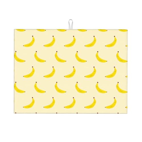 Abtropfmatte, Mikrofaser, große Abtropfmatte für Küchentheke, super saugfähig, Geschirr-Abtropfmatte, niedliche Banane Nr. 1102, 45,7 x 61 cm, leicht zu reinigen Abtropfmatte, Mikrofaser, große Abtropfmatte für Küchentheke, super saugfähig, Geschirr-Abtropfmatte, niedliche Banane Nr. 1102, 45,7 x 61 cm, leicht zu reinigen von VOSERY