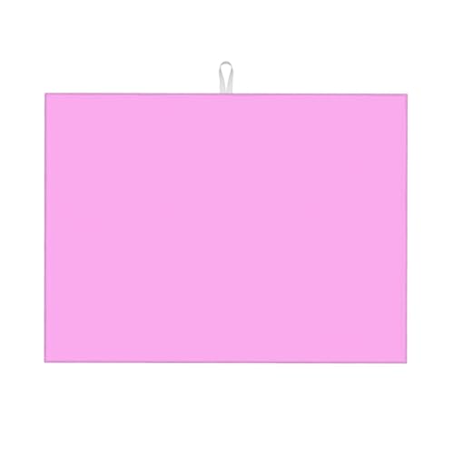 Abtropfmatte, Mikrofaser, große Abtropfmatte für Küchentheke, super saugfähig, hellrosa Abtropfmatte, 45,7 x 61 cm, leicht zu reinigen Abtropfmatte, Mikrofaser, große Abtropfmatte für Küchentheke, super saugfähig, hellrosa Abtropfmatte, 45,7 x 61 cm, leicht zu reinigen von VOSERY