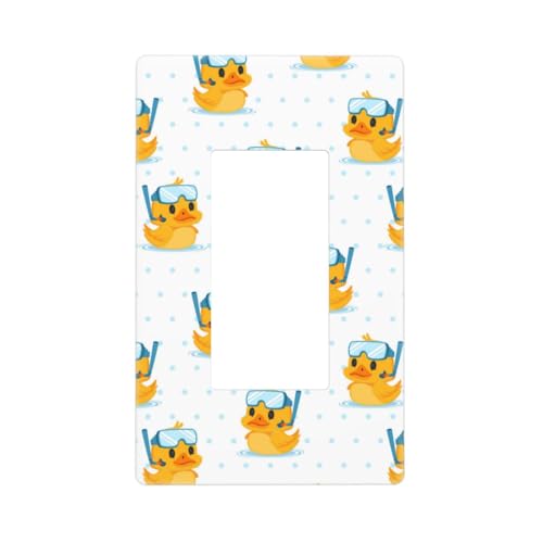 Cartoon-Taucherbrillen-Wandplattenabdeckungen, schraubenlose Wandplatten, Standardgröße 11,7 x 7,1 cm, dekorative Lichtschalter-Abdeckplatte, Steckdosenabdeckungen, Polycarbonat, Thermoplast Cartoon-Taucherbrillen-Wandplattenabdeckungen, schraubenlose Wandplatten, Standardgröße 11,7 x 7,1 cm, dekorative Lichtschalter-Abdeckplatte, Steckdosenabdeckungen, Polycarbonat, Thermoplast von VOSERY