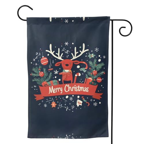 Gartenflagge "Merry Christmas" Nr. 236, doppelseitig, 71 x 101 cm, kleine Gartenflaggen, Hofflaggen für draußen, Heimdekoration, Außendekoration Gartenflagge "Merry Christmas" Nr. 236, doppelseitig, 71 x 101 cm, kleine Gartenflaggen, Hofflaggen für draußen, Heimdekoration, Außendekoration von VOSERY