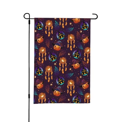 Halloween-Gartenflagge – Halloween-Kürbis-Muster, Gartenflaggen, 30,5 x 45,7 cm, doppelseitig, kleine Gartenflaggen für draußen, Halloween-Dekoration, Outdoor-Dekoration Halloween-Gartenflagge – Halloween-Kürbis-Muster, Gartenflaggen, 30,5 x 45,7 cm, doppelseitig, kleine Gartenflaggen für draußen, Halloween-Dekoration, Outdoor-Dekoration von VOSERY