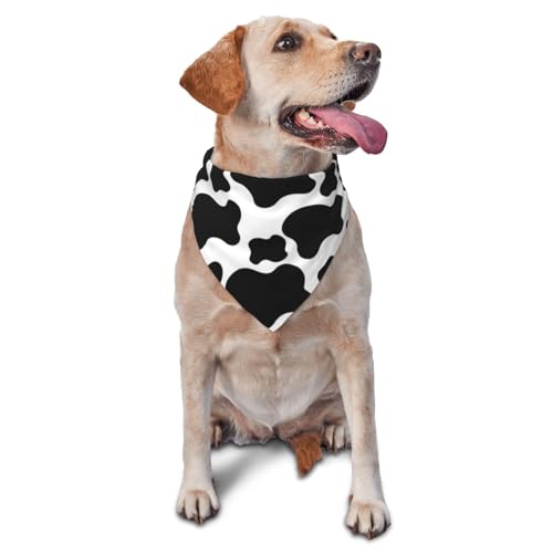 Hundehalstuch, Dreieckstuch mit Kuh-Punkt-Muster, niedliches Hundezubehör, Hundehalstücher von VOSERY