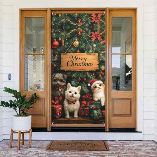 Merry Christmas No.112 Türabdeckungen Dekorativ - Indoor Outdoor Tür Banner Dekorationen Weihnachtsdekorationen von VOSERY