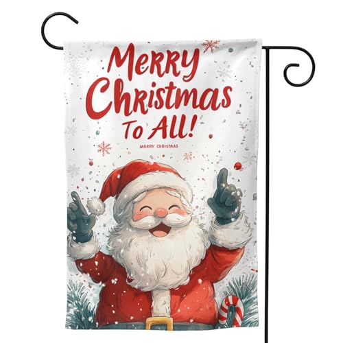 Süße Weihnachtsmann-C-Gartenflagge, 30,5 x 45,7 cm, doppelseitig, kleine Gartenflaggen, Hofflaggen für draußen, Heimdekoration, Outdoor-Dekoration Süße Weihnachtsmann-C-Gartenflagge, 30,5 x 45,7 cm, doppelseitig, kleine Gartenflaggen, Hofflaggen für draußen, Heimdekoration, Outdoor-Dekoration von VOSERY