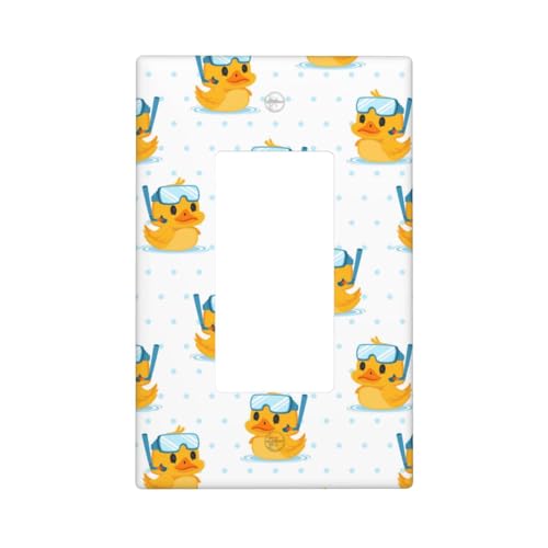 Taucherbrille mit Cartoon-Motiv, 1-Gang-Wandplatten, Standardgröße 11,2 x 6,9 cm, dekorative Lichtschalter-Abdeckplatte, Steckdosenabdeckungen, Polycarbonat, Thermoplast Taucherbrille mit Cartoon-Motiv, 1-Gang-Wandplatten, Standardgröße 11,2 x 6,9 cm, dekorative Lichtschalter-Abdeckplatte, Steckdosenabdeckungen, Polycarbonat, Thermoplast von VOSERY