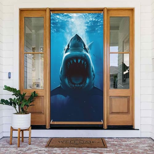 Türabdeckungen mit offenem Maul, dekorativ, für Innen- und Außenbereich, Frühling/Sommer/Herbst/Winter, Halloween-Weihnachtsdekorationen von VOSERY