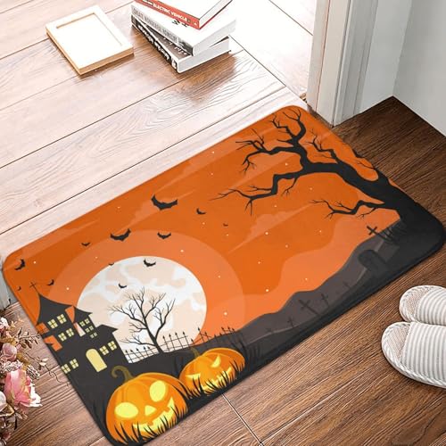 VOSERY Fußmatte für den Innen- und Außenbereich, Halloween-Nachtszene, leicht zu reinigen, 40,6 x 61 cm, Ganzjahres-Fußmatte, für den Außenbereich, Eingang, Terrassenteppich VOSERY Fußmatte für den Innen- und Außenbereich, Halloween-Nachtszene, leicht zu reinigen, 40,6 x 61 cm, Ganzjahres-Fußmatte, für den Außenbereich, Eingang, Terrassenteppich von VOSERY