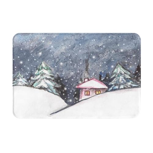 VOSERY Fußmatte für den Innen- und Außenbereich, Landschaft für Weihnachten, leicht zu reinigen, 40,6 x 61 cm, Ganzjahres-Fußmatte, für den Außenbereich, Eingang, Terrassenteppich VOSERY Fußmatte für den Innen- und Außenbereich, Landschaft für Weihnachten, leicht zu reinigen, 40,6 x 61 cm, Ganzjahres-Fußmatte, für den Außenbereich, Eingang, Terrassenteppich von VOSERY