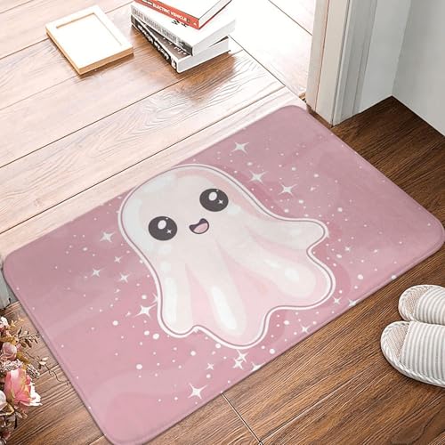 VOSERY Fußmatte für den Innen- und Außenbereich, niedlicher rosa Halloween-Geist, leicht zu reinigen, 40,6 x 61 cm, Ganzjahres-Fußmatte, für den Außenbereich, Eingang, Terrassenteppich VOSERY Fußmatte für den Innen- und Außenbereich, niedlicher rosa Halloween-Geist, leicht zu reinigen, 40,6 x 61 cm, Ganzjahres-Fußmatte, für den Außenbereich, Eingang, Terrassenteppich von VOSERY