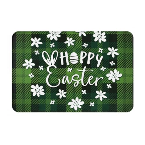 VOSERY Fußmatte für den Innen- und Außenbereich – Frohe Ostern, leicht zu reinigen, 40,6 x 61 cm, Ganzjahres-Fußmatte, Außeneingang, Terrassenteppich von VOSERY
