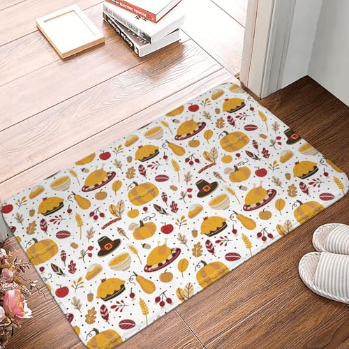 VOSERY Fußmatte für den Innen- und Außenbereich – Thanksgiving-Haustürmatte, leicht zu reinigen, 40,6 x 61 cm, Ganzjahres-Fußmatte, Außeneingang, Terrassenteppich von VOSERY