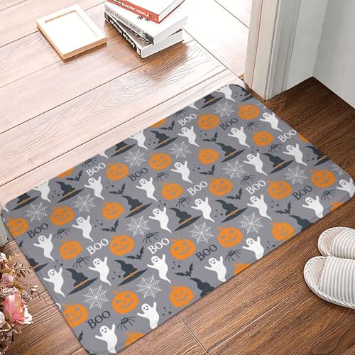 VOSERY Fußmatte für drinnen und draußen, Halloween-Kürbis-Haustürmatte, leicht zu reinigen, 40,6 x 61 cm, Ganzjahres-Fußmatte, für den Außenbereich, Eingang, Terrassenteppich VOSERY Fußmatte für drinnen und draußen, Halloween-Kürbis-Haustürmatte, leicht zu reinigen, 40,6 x 61 cm, Ganzjahres-Fußmatte, für den Außenbereich, Eingang, Terrassenteppich von VOSERY