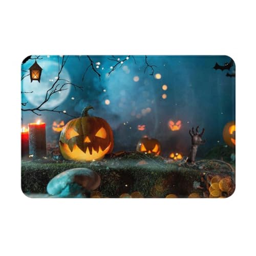VOSERY Fußmatte für drinnen und draußen, gruselige Halloween-Haustürmatte, leicht zu reinigen, 40,6 x 61 cm, Ganzjahres-Fußmatte, für den Außenbereich, Eingang, Terrassenteppich VOSERY Fußmatte für drinnen und draußen, gruselige Halloween-Haustürmatte, leicht zu reinigen, 40,6 x 61 cm, Ganzjahres-Fußmatte, für den Außenbereich, Eingang, Terrassenteppich von VOSERY