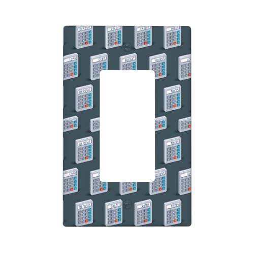 Wandplattenabdeckungen für Mathematikrechner, 1-Gang-Wandplatten, Standardgröße 11,2 x 6,9 cm, dekorative Lichtschalter-Abdeckplatte, Steckdosenabdeckungen, Polycarbonat, thermoplastisch Wandplattenabdeckungen für Mathematikrechner, 1-Gang-Wandplatten, Standardgröße 11,2 x 6,9 cm, dekorative Lichtschalter-Abdeckplatte, Steckdosenabdeckungen, Polycarbonat, thermoplastisch von VOSERY