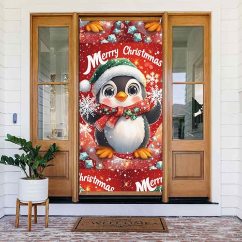 Weihnachten Pinguin Türabdeckungen Dekorativ - Indoor Outdoor Tür Banner Dekorationen Weihnachtsdekorationen Weihnachten Pinguin Türabdeckungen Dekorativ - Indoor Outdoor Tür Banner Dekorationen Weihnachtsdekorationen von VOSERY