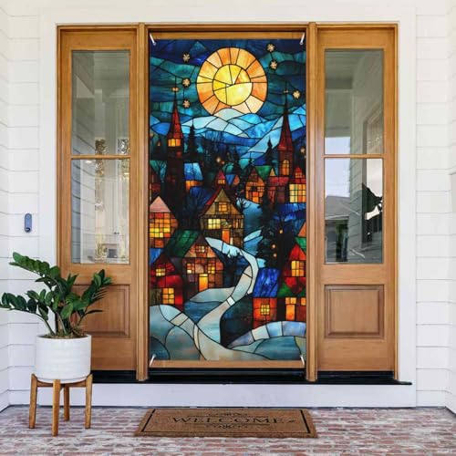 Weihnachten Retro Geometrische Haus Türabdeckungen Dekorativ - Indoor Outdoor Tür Banner Dekorationen Weihnachtsdekorationen Weihnachten Retro Geometrische Haus Türabdeckungen Dekorativ - Indoor Outdoor Tür Banner Dekorationen Weihnachtsdekorationen von VOSERY