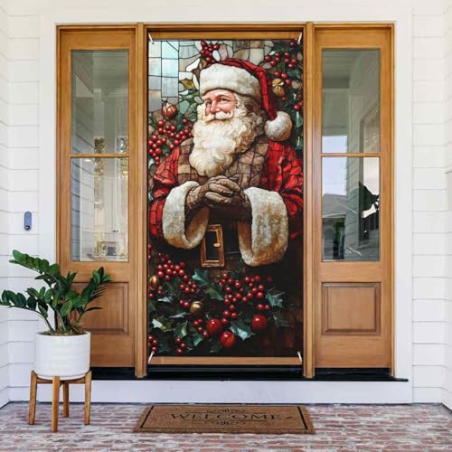 Weihnachten Retro lächelnde Weihnachtsmann Türabdeckungen Dekorativ - Indoor Outdoor Tür Banner Dekorationen Weihnachtsdekorationen Weihnachten Retro lächelnde Weihnachtsmann Türabdeckungen Dekorativ - Indoor Outdoor Tür Banner Dekorationen Weihnachtsdekorationen von VOSERY