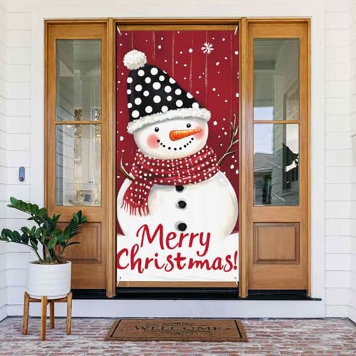 Weihnachten Schneemann L Türabdeckungen Dekorativ - Indoor Outdoor Tür Banner Dekorationen Weihnachtsdekorationen Weihnachten Schneemann L Türabdeckungen Dekorativ - Indoor Outdoor Tür Banner Dekorationen Weihnachtsdekorationen von VOSERY