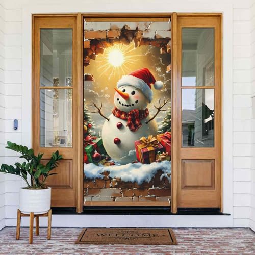 Weihnachten Schneemann M Türabdeckungen Dekorativ - Indoor Outdoor Tür Banner Dekorationen Weihnachtsdekorationen Weihnachten Schneemann M Türabdeckungen Dekorativ - Indoor Outdoor Tür Banner Dekorationen Weihnachtsdekorationen von VOSERY