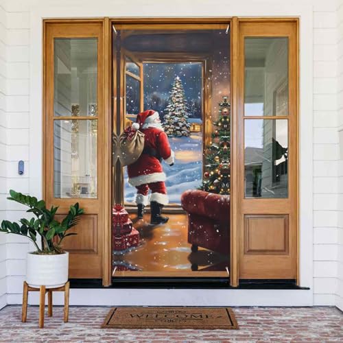 Weihnachten Spaß Tür Weihnachtsmann Türabdeckungen Dekorativ - Indoor Outdoor Tür Banner Dekorationen Weihnachtsdekorationen Weihnachten Spaß Tür Weihnachtsmann Türabdeckungen Dekorativ - Indoor Outdoor Tür Banner Dekorationen Weihnachtsdekorationen von VOSERY