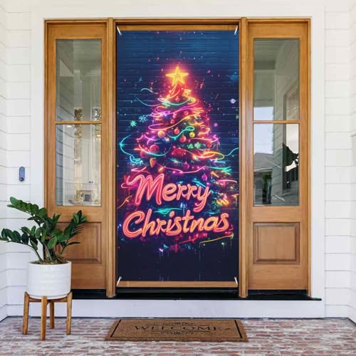 Weihnachtsmode Lichter Türabdeckungen Dekorativ - Indoor Outdoor Tür Banner Dekorationen Weihnachtsdekorationen Weihnachtsmode Lichter Türabdeckungen Dekorativ - Indoor Outdoor Tür Banner Dekorationen Weihnachtsdekorationen von VOSERY