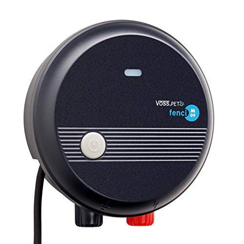 VOSS.PET 230V Weidezaungerät fenci M09 mit Safe Shock-Technik, Elektrozaungerät für Hund Katze Geflügel Hundezaun Kleintier, Elektrozaun Weidezaun von VOSS.PET