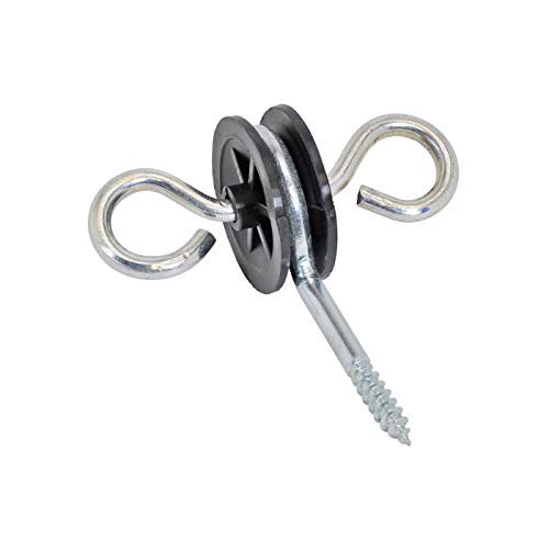 10 x Torgriffisolator rund und drehbar mit Öse verzinkte Torgriffisolatoren für Weidezaun Torgriffe Tor 10 x Torgriffisolator rund und drehbar mit Öse verzinkte Torgriffisolatoren für Weidezaun Torgriffe Tor von VOSS.farming