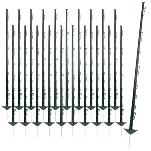 VOSS.farming 20x Kunststoffpfähle 125cm 12 Ösen grün Weidezaunpfahl glasfaserverstärkt Doppeltritt VOSS.farming 20x Kunststoffpfähle 125cm 12 Ösen grün Weidezaunpfahl glasfaserverstärkt Doppeltritt von VOSS.farming