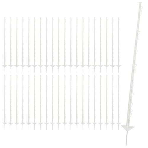 VOSS.farming 40x Kunststoffpfähle 125cm 12 Ösen weiß Weidezaunpfahl glasfaserverstärkt Doppeltritt VOSS.farming 40x Kunststoffpfähle 125cm 12 Ösen weiß Weidezaunpfahl glasfaserverstärkt Doppeltritt von VOSS.farming