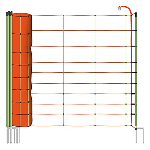 VOSS.farming 50m Eurozaun-Kombinetz, 106cm, 2 Spitzen Schafzaun Schafnetz Weidezaun Weidenetz von VOSS.farming