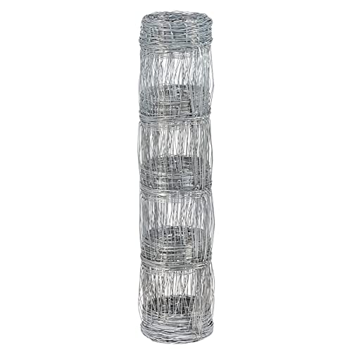 VOSS.farming 50m Wildzaun 80/05/30 Drahtzaun 80cm hoch verzinkt Knotengittergeflecht, Wildabwehr, Forstzaun, 2,0mm Draht, Weidezaun, Verbissschutz von VOSS.farming