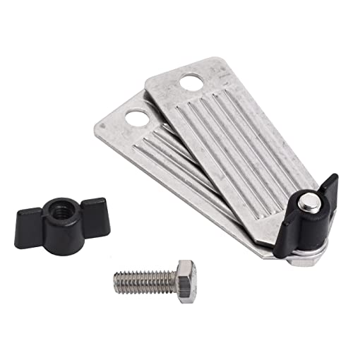 VOSS.farming Edelstahlplatten-Set, komplett mit Schrauben und Flügelmuttern für den Weidezaun von VOSS.farming
