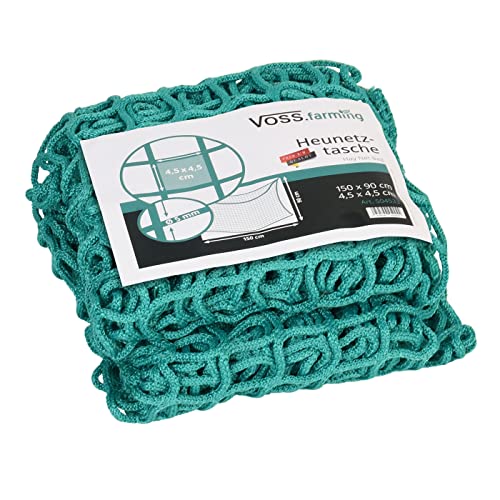 VOSS.farming Rechteckiges Heunetz, Heunetz-Tasche, 150x90cm, Maschenweite 4,5x4,5cm, Heusack, Heutasche, Futtersparnetz VOSS.farming Rechteckiges Heunetz, Heunetz-Tasche, 150x90cm, Maschenweite 4,5x4,5cm, Heusack, Heutasche, Futtersparnetz von VOSS.farming