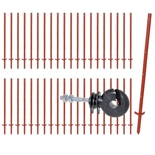 VOSS.farming Set 40x Winkelstahlpfahl 115cm 3mm + 175x Ringisolatoren mit M6 Gewinde VOSS.farming Set 40x Winkelstahlpfahl 115cm 3mm + 175x Ringisolatoren mit M6 Gewinde von VOSS.farming