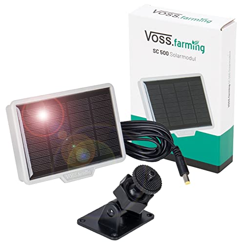 VOSS.farming Solar-Akku-Set “SC 500“ für automatische Hühnerklappen, Hühnertür, Hühnerstall, Türöffner, Hühnerhaus von VOSS.farming