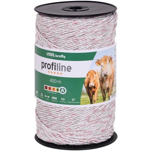 VOSS.farming Weidezaunlitze 400m, Polylitze weiß, Kupfer NIRO Leiter, für Rinder, Schafe VOSS.farming Weidezaunlitze 400m, Polylitze weiß, Kupfer NIRO Leiter, für Rinder, Schafe von VOSS.farming