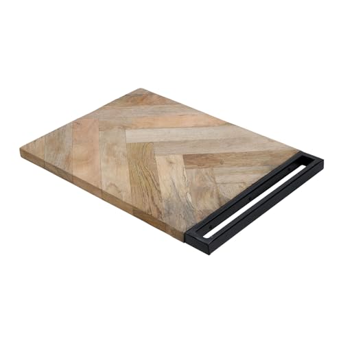 Premium Schneidebrett aus Mangoholz mit Griff 30 x 40 x 2 cm Servierbrett Holzbrett Tranchierbrett Küchenbrett Premium Schneidebrett aus Mangoholz mit Griff 30 x 40 x 2 cm Servierbrett Holzbrett Tranchierbrett Küchenbrett von VOSSBACH
