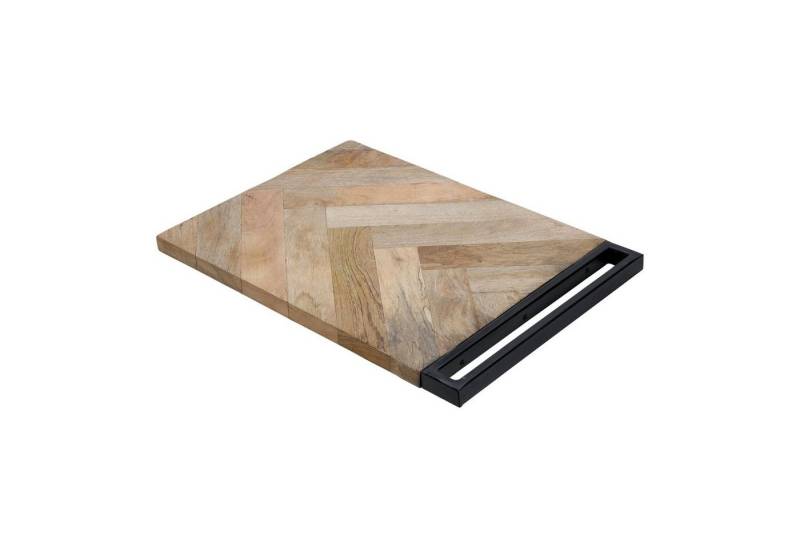 VOSSBACH Schneidebrett Premium Holzbrett Servierbrett Tranchierbrett Küchenbrett, Mangoholz, (1-St), aus Mangoholz mit Griff 30 x 40 x 2 cm von VOSSBACH