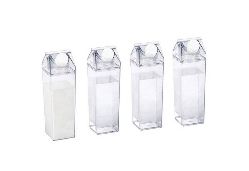 VOSSBACH Trinkflasche Milchflasche Wasserflasche Saftflasche Milch Flasche Plastikflasche, Kunststoff 500 ml Transparent Wiederverwendbar von VOSSBACH