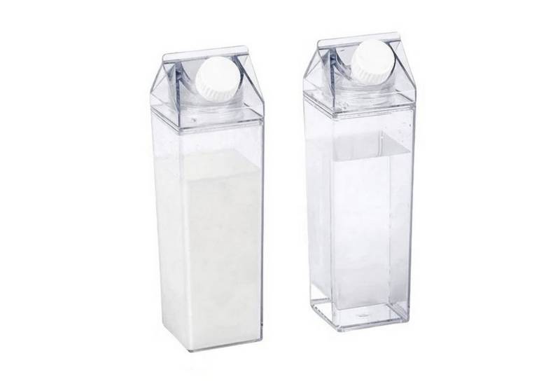 VOSSBACH Trinkflasche Milchflasche Wasserflasche Saftflasche Milch Flasche Plastikflasche, Kunststoff 500 ml Transparent Wiederverwendbar von VOSSBACH