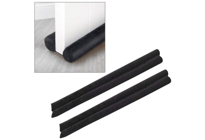 VOSSBACH Zugluftstopper Tür Windstopper Türdichtung Türisolierung Dichtung Isolierung, 2-tlg., Mikrofaser Schwarz mit Doppeldichtung VOSSBACH Zugluftstopper Tür Windstopper Türdichtung Türisolierung Dichtung Isolierung, 2-tlg., Mikrofaser Schwarz mit Doppeldichtung von VOSSBACH