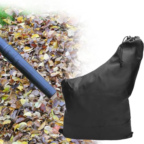 Fangsack Laubsauger, Laubsauger Fangsack für Elektro, Schwarz Auffangsack Laubsaugerbeutel Beutel mit Reißverschluss für Garten 2 PCS von VOSSOT