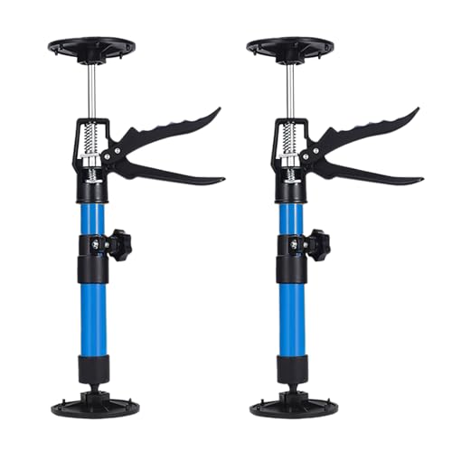 VOSSOT 2 Stück Deckenstütze Montagestütze Einhandstütze Teleskopstütze Rutschfest Einhandstütze Teleskopstange Zargenspanner 360 Grad Gedreht Werden Deckenspanner 30-59 cm Belastbar Bis 40 kg von VOSSOT