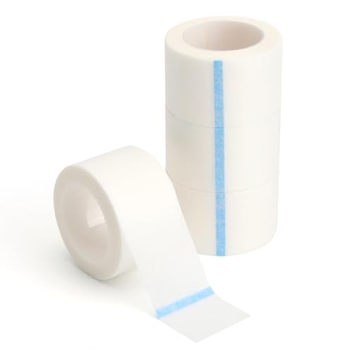 VOSSOT 4 Rollen Micropore Tape 2,5 cm x 9,14 m Selbstklebender Verband Hautfreundliches Mikroporen Nasenband Atmungsaktiv Verband Klebeband für Wundversorgung Sport Wimpernverlängerung VOSSOT 4 Rollen Micropore Tape 2,5 cm x 9,14 m Selbstklebender Verband Hautfreundliches Mikroporen Nasenband Atmungsaktiv Verband Klebeband für Wundversorgung Sport Wimpernverlängerung von VOSSOT