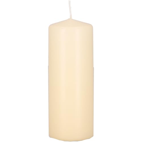 Vosteen 6x Stumpenkerze 150/58mm Ø creme - Kerzen lange Brenndauer getaucht und mit Brandschutz - Blockkerzen Taufkerze Rohling Vosteen 6x Stumpenkerze 150/58mm Ø creme - Kerzen lange Brenndauer getaucht und mit Brandschutz - Blockkerzen Taufkerze Rohling von VOSTEEN