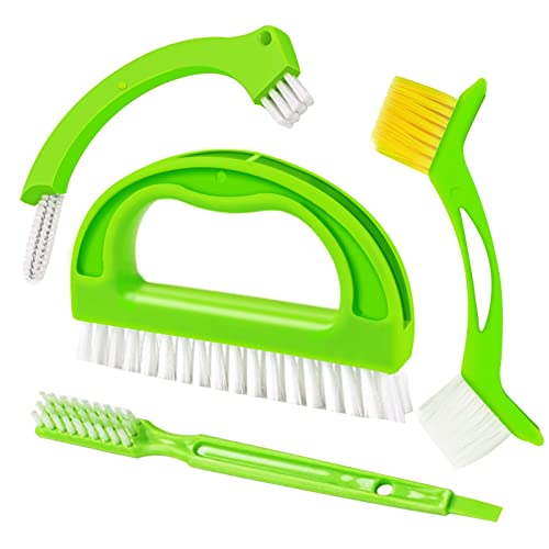 Fugenreiniger 4 in 1 Keramikfliese Reinigungsbürste Kit, Fugenbürste für Die Tiefenreinigung, Perfekt für Duschen Böden Bad und Küche von VOTON