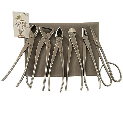 vouiu 6-teiliges Bonsai-Werkzeug-Set, Knaufschneider, Kofferraumspalter, konkaver Schneider, Drahtschnitt, Jin-Zange, Bonsai-Schere vouiu 6-teiliges Bonsai-Werkzeug-Set, Knaufschneider, Kofferraumspalter, konkaver Schneider, Drahtschnitt, Jin-Zange, Bonsai-Schere von VOUIU
