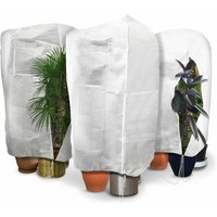 3er Set Winterschutz für Pflanzen Kübelpflanzen, Frostschutz Kübelpflanzensack mit Kordelzug, 80g/m², 120 x 180 cm - Vounot von VOUNOT